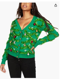 Tipsy Elves Classic Cute Cardigan Ugly Christmas Sweaters