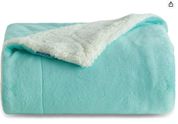 Sherpa Fleece Throw Blanket for Couch
