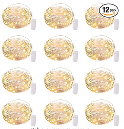 Brightown 12 Pack Led Fairy Lights Battery Operated String Lights